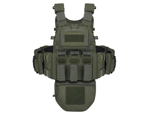 Great Tactical Outdoor Vest for Men Multifunctional Modular Molle Vest with Metal Buckles