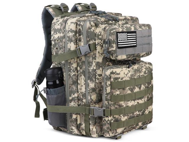 45L Military Tactical Backpack, Army 3-Day Assault Pack Bug Out Bag for Hiking Camping Army