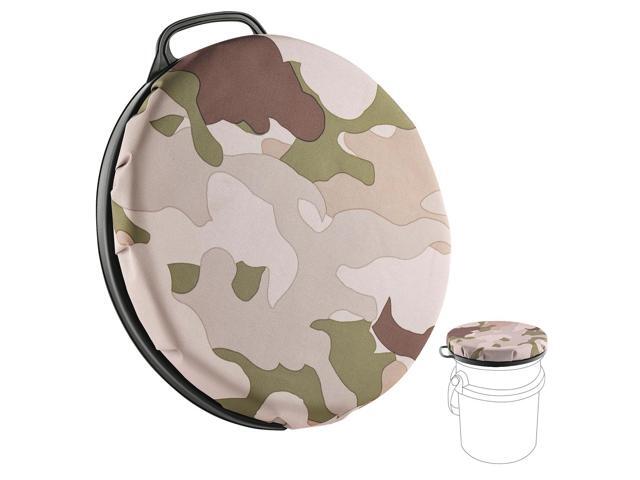 5 Gallon Bucket Seat for Yeti Only, 360 Degree Swivel Load Out Bucket Seat, 5 Gal Foam Cushion Seats Lid with Padded Top for Hunting Fishing.