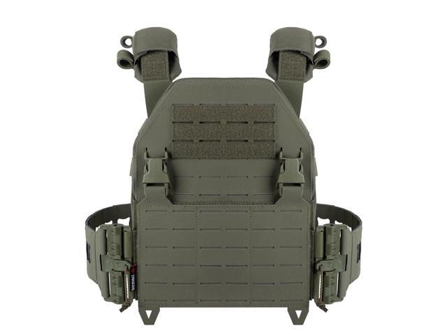 YAKEDA Tactical Training Vest with PALS System - Adjustable Straps Quick-Release Buckle for Hunting