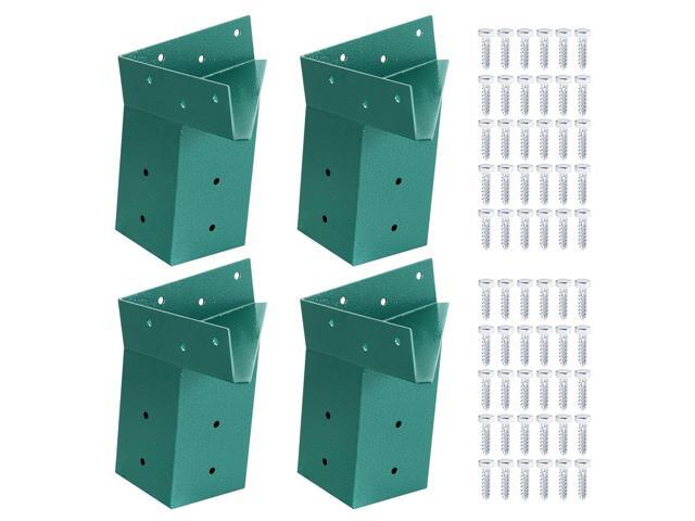 Deer Stand Brackets 4x4, Heavy Duty Elevator Bracket for Deer Blind Outdoor Hunting Platform Blind Box Treehouse Shooting Shack Pergolas Green 4PCS.