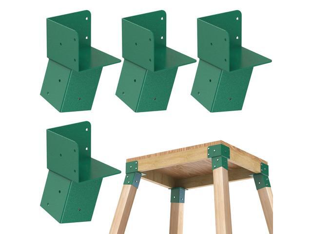 Heavy Duty Deer Stand Brackets, 4x4 Compound Angle Bracket, Powder Coated Elevated Bracket for Outdoor Platforms, Deer Hunting, Shooting Shack,...