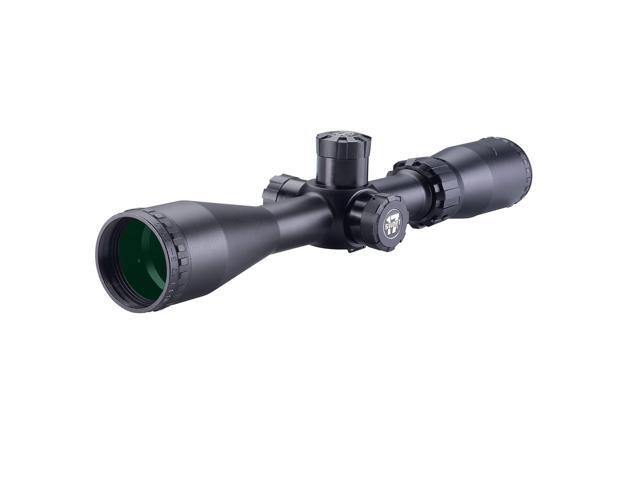 Rifle Scope, Multiple Magnification Options, Black