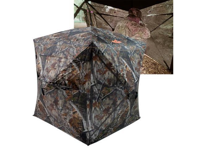 SPUR Collector 3 Person Hunting Blind, Portable Ground Blind with Silent Windows, Portable Durable Hunting Tent for Deer & Turkey Hunting