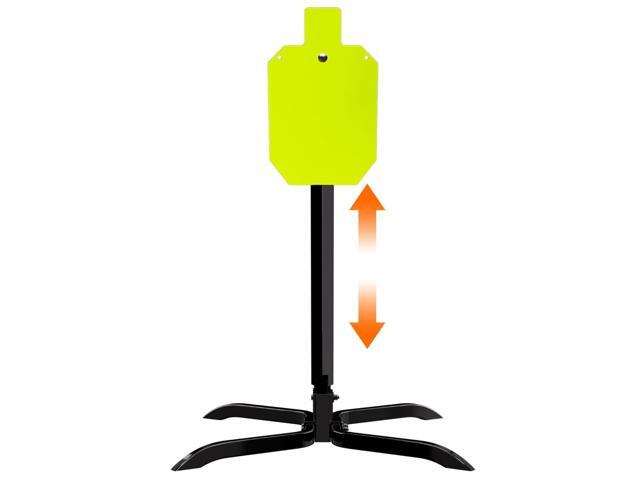 Target Stand System 3/8' Thick Shooting Target Kit Combination AR500 Steel Shooting Target with Height Adjustable Stand Mount for Outdoor Range and.