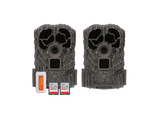 Browtine 16MP Trail Camera with 2x32gb SD and Reader (5 Items) 2×32gb SDHC UHS-I Cards and High-Speed Card Reader, 80 Ft Ir Range, Under 0.8.