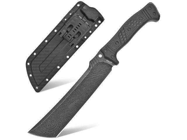 GTK1 Fixed Blade Knife DC53 Steel Blade Nylon Fiberglass Handle Full Tang EDC Tool Knifes for Outdoor Camping Survival Adventure Bushcraft(Pattern...
