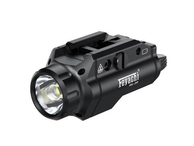 Tactical Picatinny Rail Flashlight, LED Weapon Light, Pistol Light 1000 Lumen Upgrade Rail Locating Keys for Picatinny