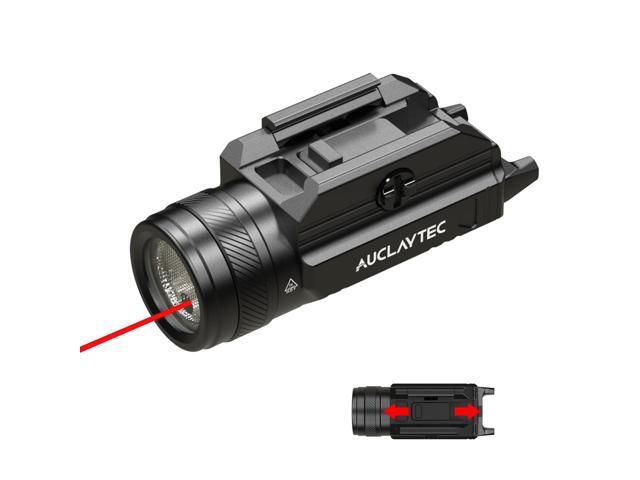 1200 Lumen Pistol Light Laser Combo Red Beam Tactical Flashlight, Pistol Flashlight Adjustable Slide Locating Keys for Picatinny