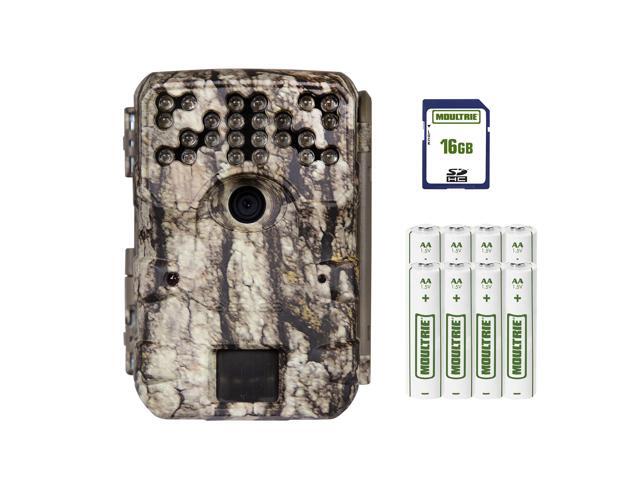 A900 Bundle Trail Camera (2020) Batteries 16 MB SD Card White Bark (MCG-14001)