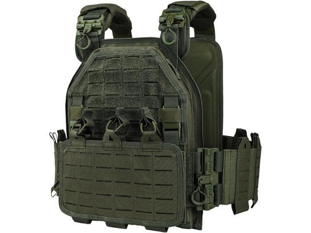 Tactical Vest for Men Quick Release Laser-Cutting Modular Vest for Outdoor