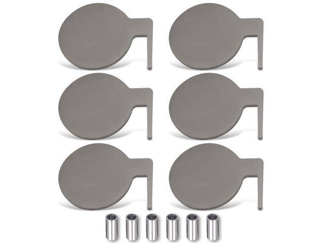 6Pcs AR500 Dueling Tree Paddles 6' X 3/8' Steel Target DIY Shooting Target Kits with Tubes
