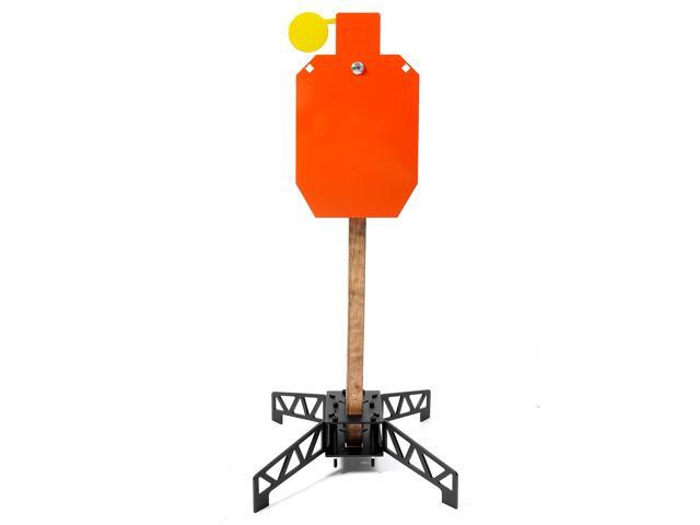 AR500 Steel Shooting Target Set - 3/8' Thick Hostage Reactive Target with 3-in-1 Multi-Function Steel Target Stand for Shooting Practice