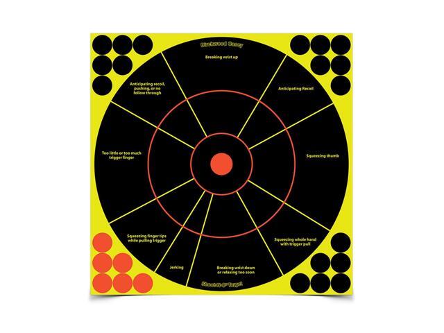Self Adhesive Colored Bullseye Target Handgun Training Practice Targets with Pasters