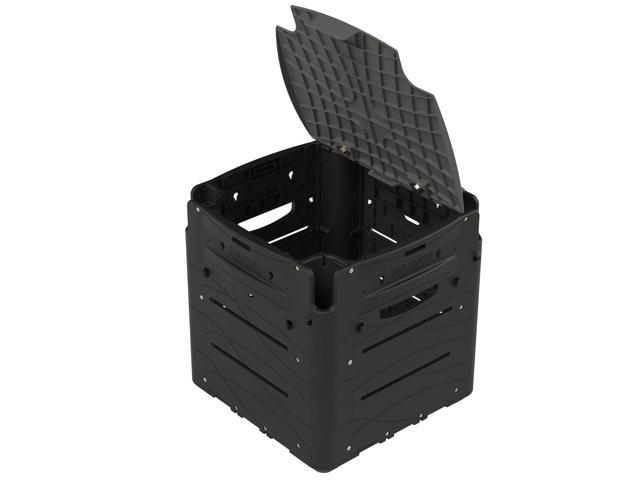 Gear Hub Kayak Fishing Crate - with 4 Internal Rod Holders, Storage for 8 TackleBoxes, Premium Kayak Crate with Rod Holders and Lid