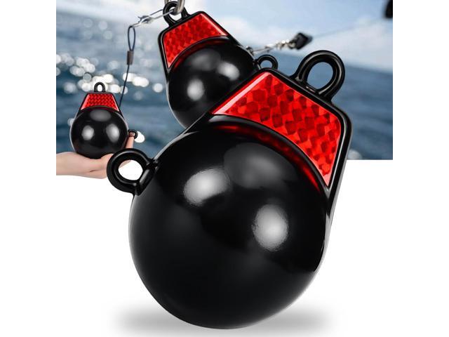 Coated Downrigger Ball Weight with Keel Downrigger Weights Vinyl-Coated Trolling Weight for Boats Round Marine Accessories Black