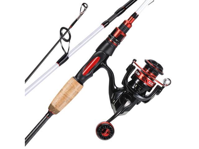 Spinning Combo, Medium Heavy Fishing Pole and 2000 Spinning Reel Set, Fishing Rod and Reel Commbo for Bass Fishing Tackle