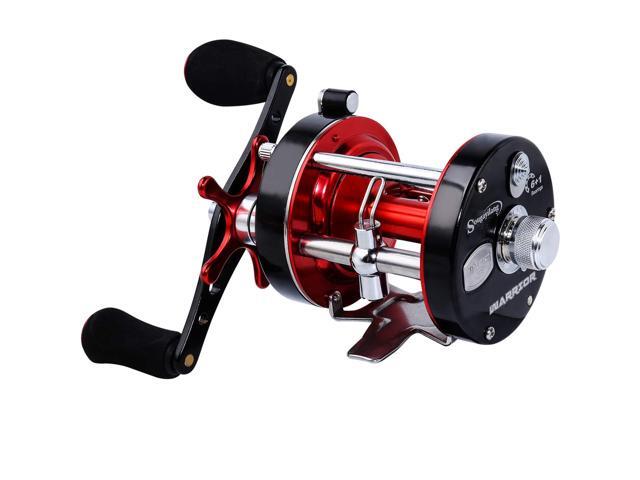 Fishing Reels Round Baitcasting Reel - Conventional Reel - Reinforced Metal Body and Supreme Star Drag