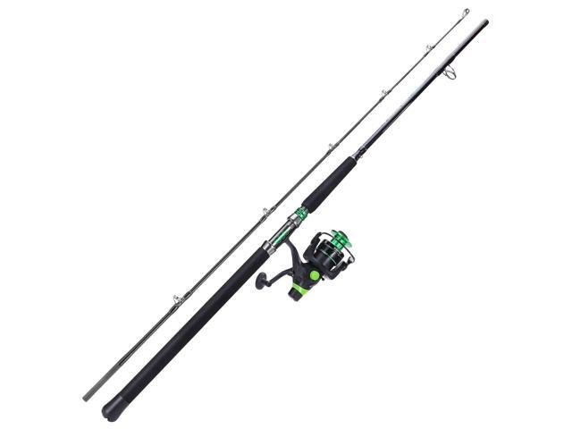 Catfish & Inshore Spinning Combo 30LB Drag, 4.7:1, 13+1 Bearings, 2-Piece Medium Heavy Rod for Catfish, Striper, Redfish, Carp Bottom Fishing