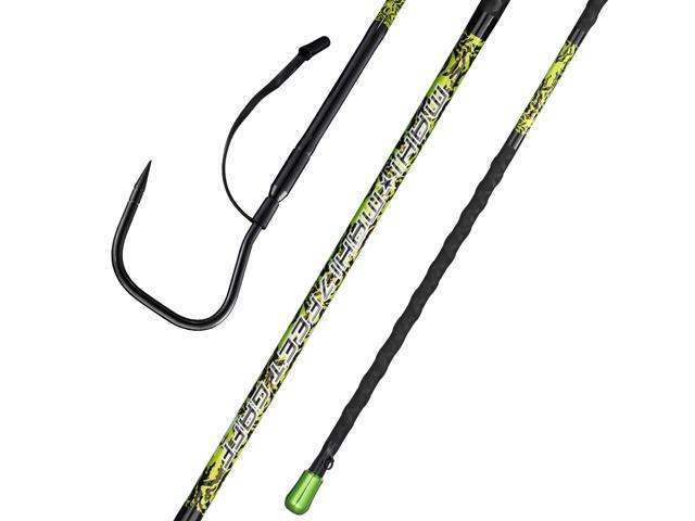 Fishing Gaff Saltwater Fish Gaff with 4-Inch Stainless Steel Fishing Hook Solid Fiberglass Fishing Gaff 3'/ 4'8''/ 7'