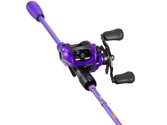 Baitcaster Combo IM6 Graphite M/MH 2-Piece Rod, Stainless Steel Guides with Ceramic Rings,6.3:1 Gear Ratio High Speed Reel for Bass,Walleye,.