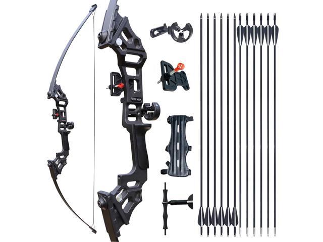 Archery Bows and Arrows Set for Adults, Recurve Bow Set for Adult Beginner & Youth, Takedown Hunting Bow and Arrow Set Outdoor, 30 40 Lbs Right.