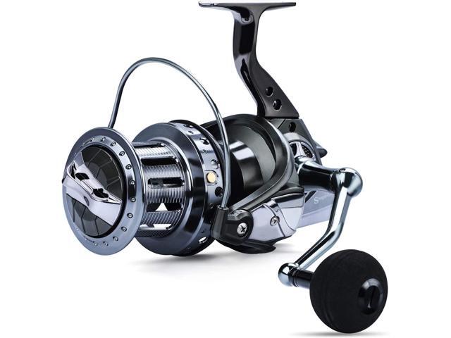 Spinning Reels 10000 Series Surf Fishing Reels,10+1 Stainless BB Ultra Smooth Powerful with CNC Aluminum Spool Fishing Reels for Saltwater Freshwater