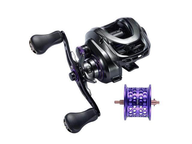 GKA200 Baitcasting Fishing Reel - 7.1:1/8.1:1 High-Speed Gear Ratio, 20LB Carbon Drag, 30Levels Magnet Braking System, Low Profile Design with Dual.