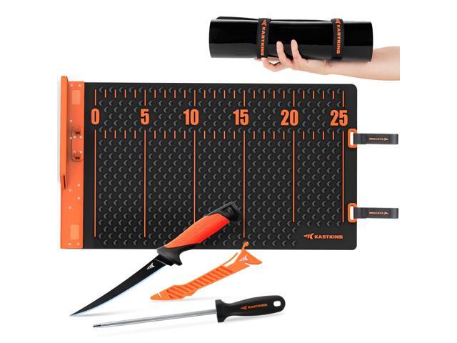 EZ Fillet Fish Fillet Mat, Anti-slip Texture With 25' Integrated Ruler, Extended Dimensions, Easy to Clean Material, Portable Storage, Fish Cutting...