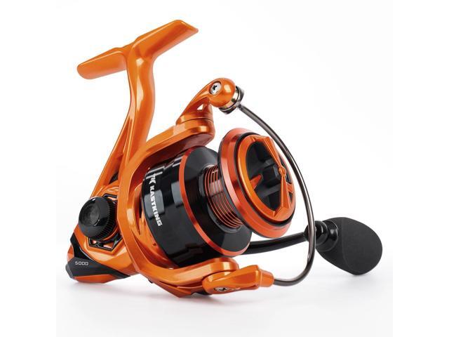 Lethal Blaze Spinning Fishing Reel, 17.6LBs Max Drag, 5.2:1 Gear Ratio, Ultra-Smooth Freshwater & Inshore Spinning Reel, CNC Aluminum Spool, Ideal.