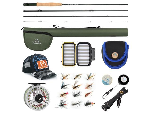 Maxcatch Extreme Fly Fishing Combo Kit 3/5/6/8 Weight, Starter Fly Rod and Reel Outfit, with a Protective Travel Case