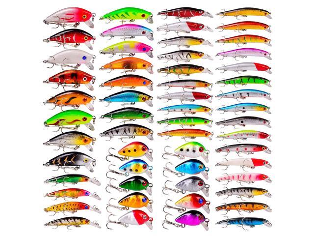 Bass Fishing Lures Kit Set Topwater Hard Baits Minnow Crankbait Pencil VIB Swimbait for Bass Pike Fit Saltwater and Freshwater