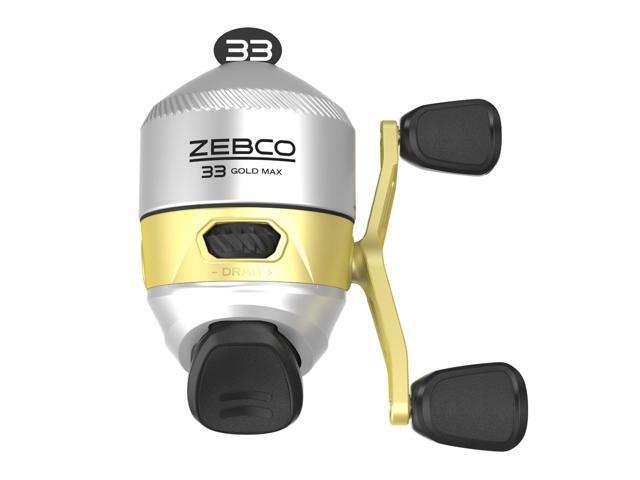 33 Gold Spincast Fishing Reel, Changeable Right or Left-Hand Retrieve, All-Metal Gears, Pre-Spooled with Cajun Fishing Line