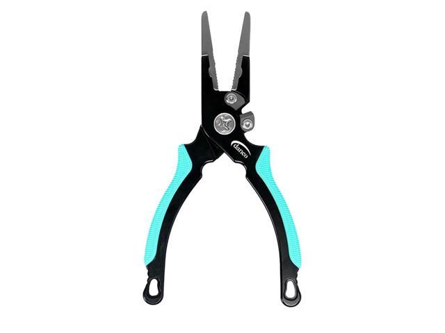 danco Pro Series 6.5 Fishing PliersAircraft-Grade Aluminum, Titanium Jaw Inserts, Replaceable Titanium-Cobalt Cutters, Rubber Grips, Full Grain...
