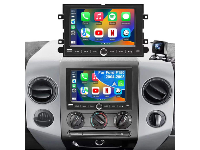 5GWiFi Upgrade Radio for Ford F150 2004-2008, F350/F250 2006-2016, Expedition 2007-2014, Explorer Mustang E150/E250/E350 Taurus Edge 7' Touchscreen...