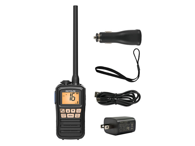 RM01P Marine Radio, RM01 Enhanced, IP67 Floating VHF Radio Handheld, 1750mAh, USB-C, NOAA, 88 Global Channels, Portable VHF Radio Marine, for...