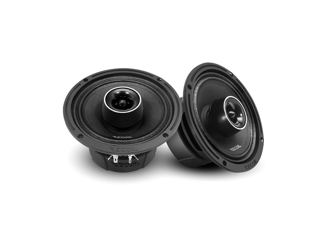 RECOIL MX65 6.5-Inch 2-Way Pro Audio Midrange Coaxial Speaker with Built-in Bullet Tweeters 560 Watts Max Pair 4-Ohm Water Resistant Grills Included