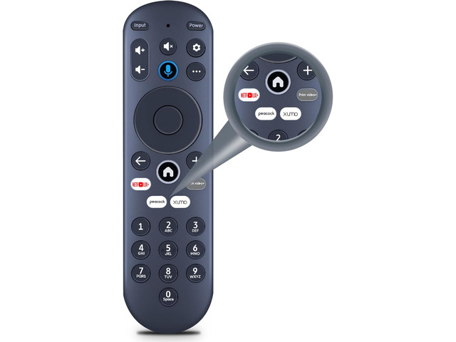 Replacement for Element Xumo TV Stream Box Voice Remote Control Compatible with Element 65 4K UHD HDR Xumo TV E500AC65C E500AC43C E500AC55C E500AC50C