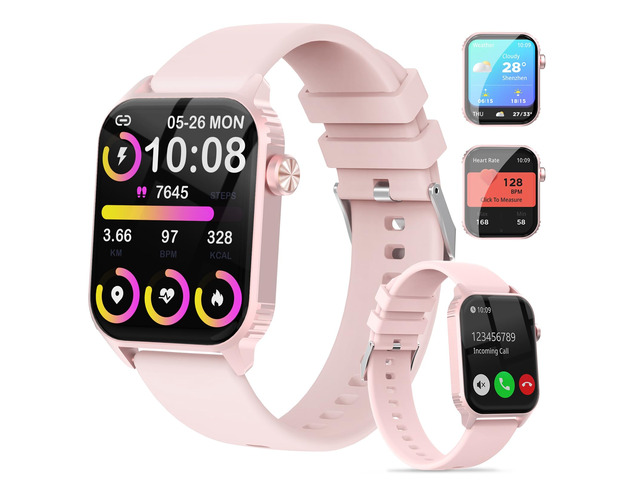 Smart Watch for Women, 120 Sports Modes Smartwatch with 1.83' HD, Alexa Built-in, Heart Rate/Sleep Monitor, IP67 Waterproof, Bluetooth Call & Music...