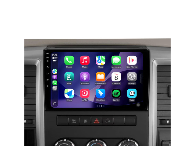 64G Android Car Radio Stereo for Dodge Ram 1500 2500 3500 2009-2012, 10.2' Touch Screen Plug and Play Head Unit with Carplay/Android Auto/1080P AHD...