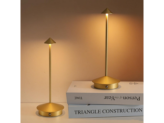 Cordless Table Lamp Set of 2, 5000mAh Rechargeable Battery Powered LED Desk Lamp, Portable Touch Dimming Outdoor Table Lamps, 3 Color Light for...
