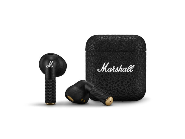 Minor IV True Wireless Bluetooth Earbuds - Black 30+ Hr Playtime with Charging Case Microphone for Calls IPX4 Water-resistant Design