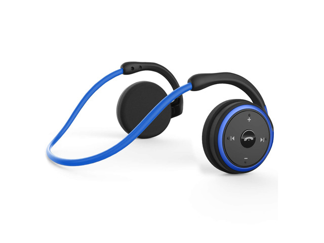 Small Bluetooth Headphones Wrap Around Head - Sports Wireless Headset with Built in Microphone and Crystal-Clear Sound, Foldable and Carried in The...