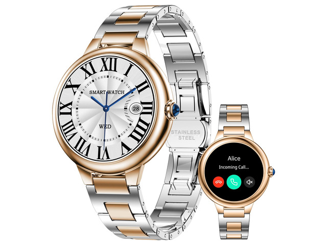 Luxury Smart Watches for Women, 1.19' AMOLED, DA GPT, Answer/Make Call Heart Rate/Blood Pressure/SpO2/Sleep Tracker, AI Watch Face, 107 Sport Modes...