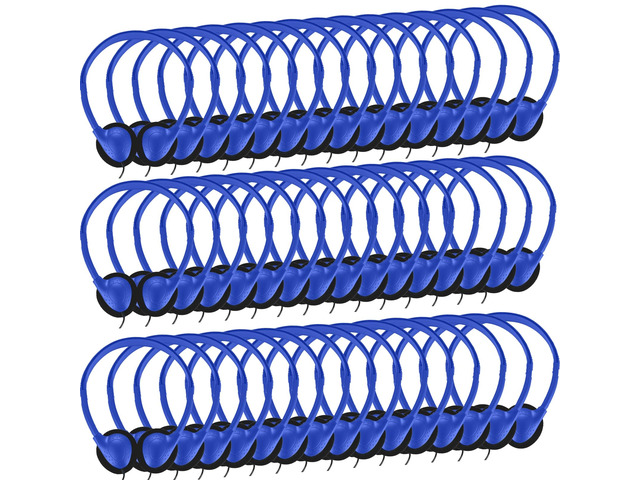 100 Pack Classroom Headphones,Bulk Headphone for Kids Student School, Wired On-Ear Headphones for Chromebook Laptop Computer, Bulk Wholesale, 3.5mm...