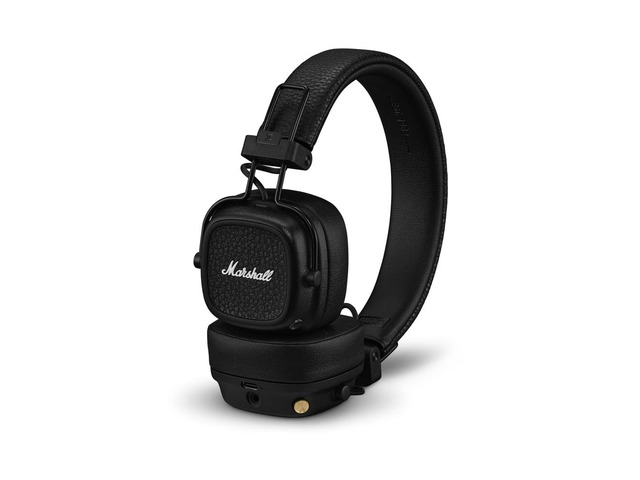 Major V Wireless On-Ear Bluetooth Headphones - Black 100+ Hr Playtime Microphone for Calls Lightweight Foldable Design for Travel Detachable Audio...