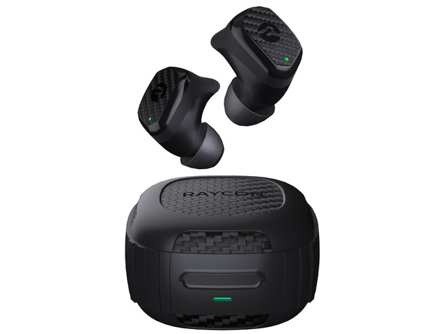 Impact Earbuds Military-Grade Impact Resistant, IP67 Bluetooth Earbuds with Stereo Sound, 90 Hours of Battery Life, Active Noise Cancellation (Black)