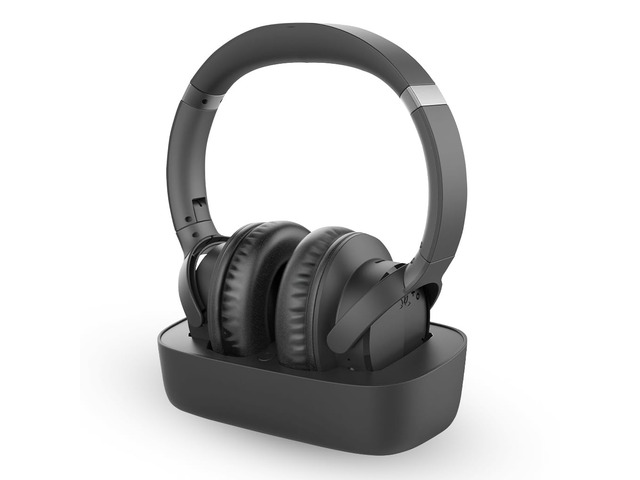 Ensemble - Wireless Headphones for TV Watching for Seniors Easy Setup & Charging Dock, Works via Optical, AUX or Bluetooth on Compatible TVs, 35H...