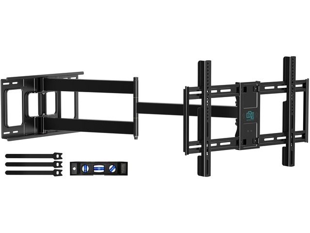 Extra Long Arm Full Motion TV Wall Mount for 4280 TVs 43 Long Extension, Swivel ±90° & Tilt ±10°, Leveling ±3°, Holds Up To 110 Lbs, Max Vesa...
