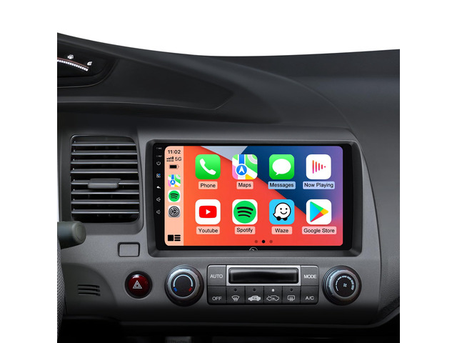 9' Car Stereo Radio for Honda Civic 2006 2007 2008 2009 2010 2011 - Wireless CarPlay Android Auto 5G WiFi GPS Navigation IPS HD Touchscreen ...